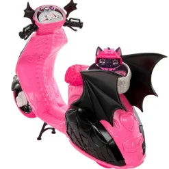 MATTEL Monster High Colección|Muñecas-Monster High Draculaura Moto Vampiritástica