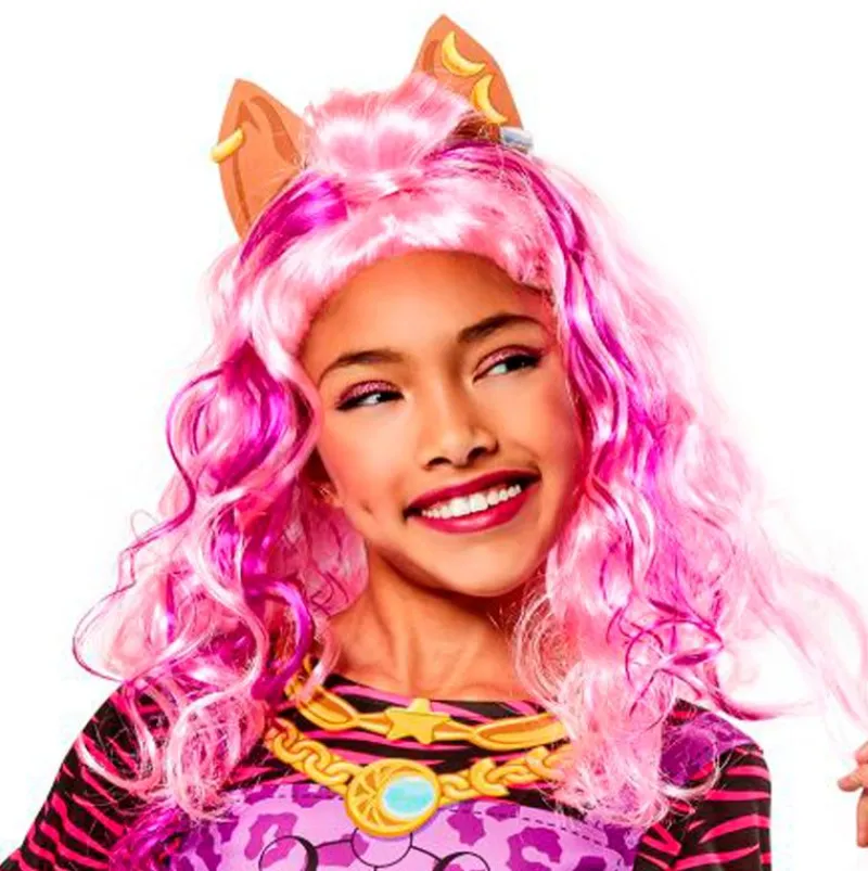 RUBIE'S Halloween-Monster High Peluca Clawdeen Infantil