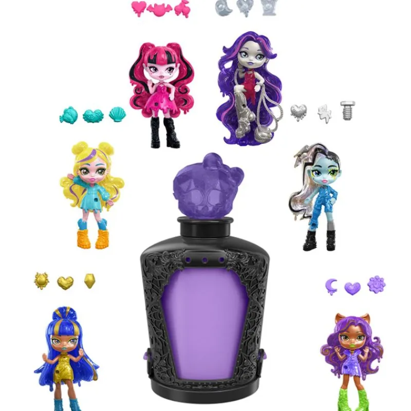 MATTEL Halloween|Manualidades-Monster High Poción Mini Muñeca Sorpresa