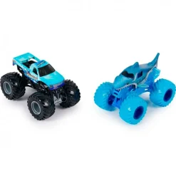 SPIN MASTER Vehículos, Trenes Y Parkings-Monster Jam Pack Megalodón vs Hooked