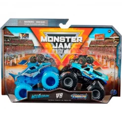 SPIN MASTER Vehículos, Trenes Y Parkings-Monster Jam Pack Megalodón vs Hooked