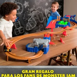 SPIN MASTER Vehículos, Trenes Y Parkings-Monster Jam Supercharge Speedway Pista Vehículos