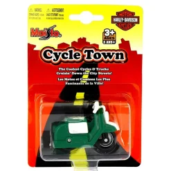 Moto Harley Davidson Verde a Escala 1:64*MAISTO Best
