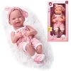 DRIM DISCOUNT Muñecas-Muñeco Bebé Pelele Rosa 35 cm