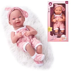 DRIM DISCOUNT Muñecas-Muñeco Bebé Pelele Rosa 35 cm