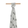 PIRULOS Ropa De Cuna-Muselina Bambú 120x120 cm Cactus Gris