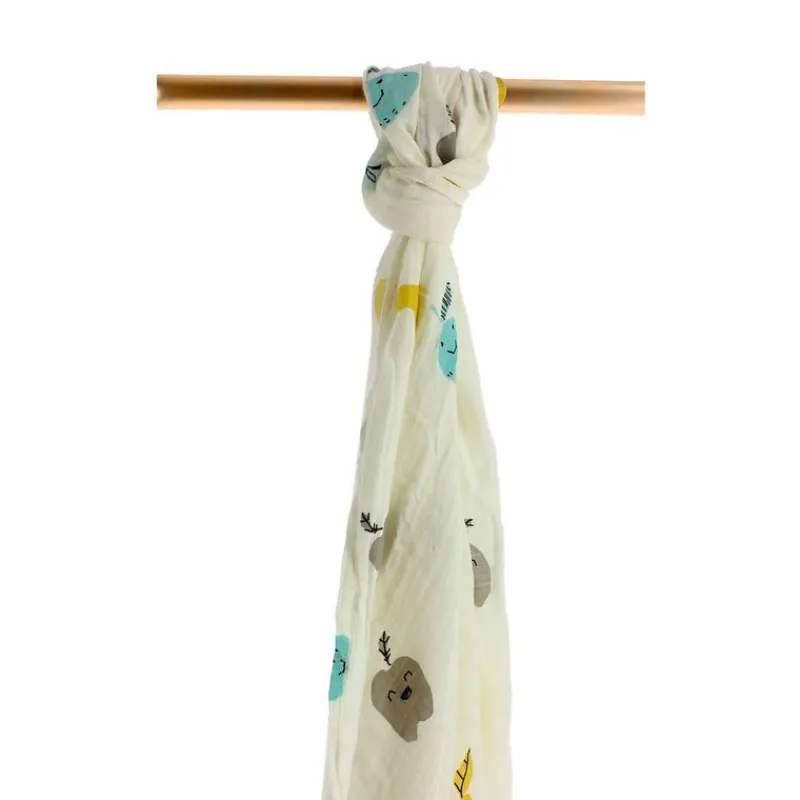 PETIT PRAIA Ropa De Cuna-Muselina de Bambú 120x120 Fruits