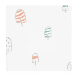 PETIT PRAIA Ropa De Cuna-Muselina de bambú 120x120 Icecream