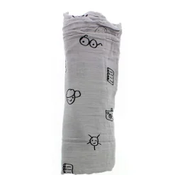 PETIT PRAIA Ropa De Cuna-Muselina de Bambú 120x120 Summer