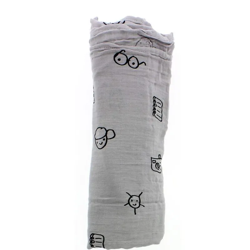 PETIT PRAIA Ropa De Cuna-Muselina de Bambú 120x120 Summer