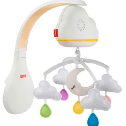 FISHER PRICE Regalos De Nacimiento|Primera Infancia Y Preescolar-Móvil y Proyector Calming Clouds