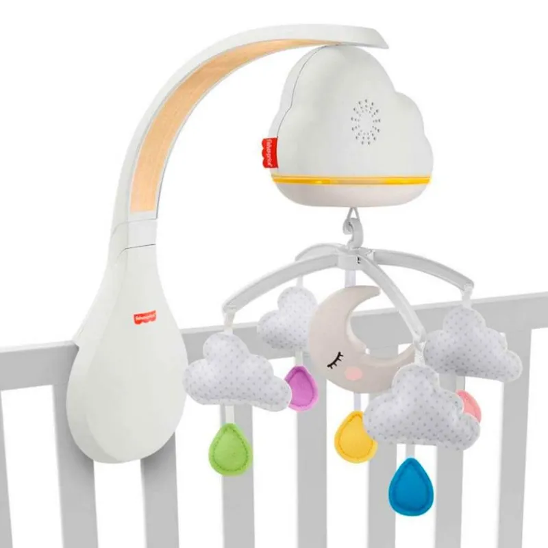 FISHER PRICE Regalos De Nacimiento|Primera Infancia Y Preescolar-Móvil y Proyector Calming Clouds