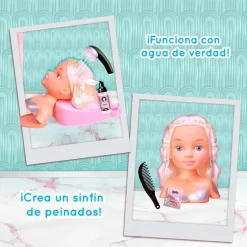 FAMOSA Muñecas|Juegos Y Juguetes De Imitación-Nancy Muñeca Hair Salon Rubia