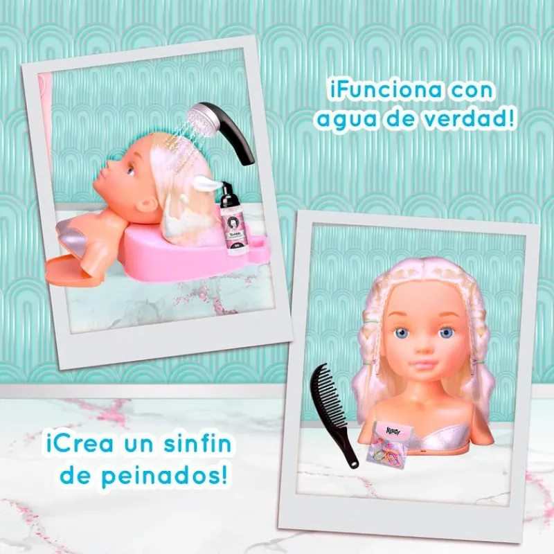 FAMOSA Muñecas|Juegos Y Juguetes De Imitación-Nancy Muñeca Hair Salon Rubia