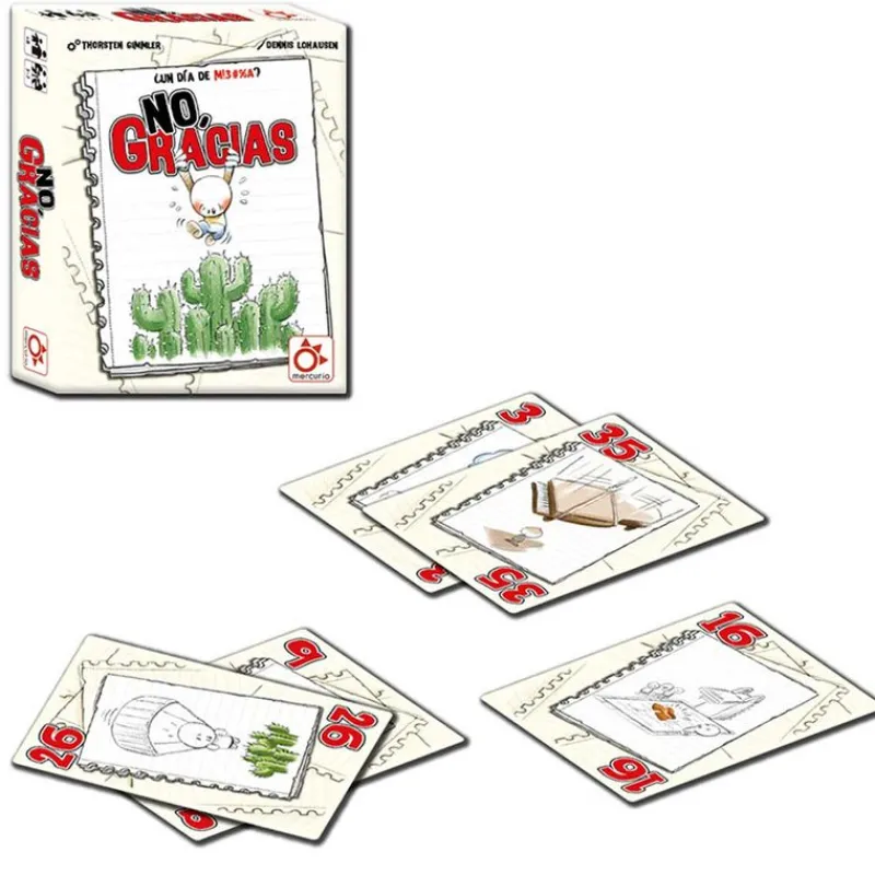 MERCURIO Amigos Y Familia|Juegos De Mesa-No, Gracias Juego Cartas