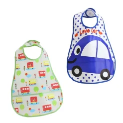 Pack 2 baberos Peva Car + Bus*VADEBEBE Outlet
