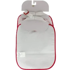 VADEBEBE Baberos-Pack 2 Baberos rizo con goma ajustable Rosa/Lila