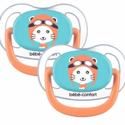 BEBE CONFORT Chupetes Y Dentición-Pack 2 chupetes Azul/Naranja 0-6M