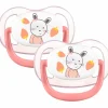 BEBE CONFORT Chupetes Y Dentición-Pack 2 chupetes Gardener Rosa 0-6m