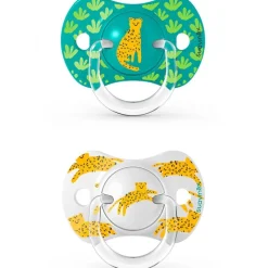 SUAVINEX Chupetes Y Dentición-Pack 2 chupetes 6-18m Jungle Verde