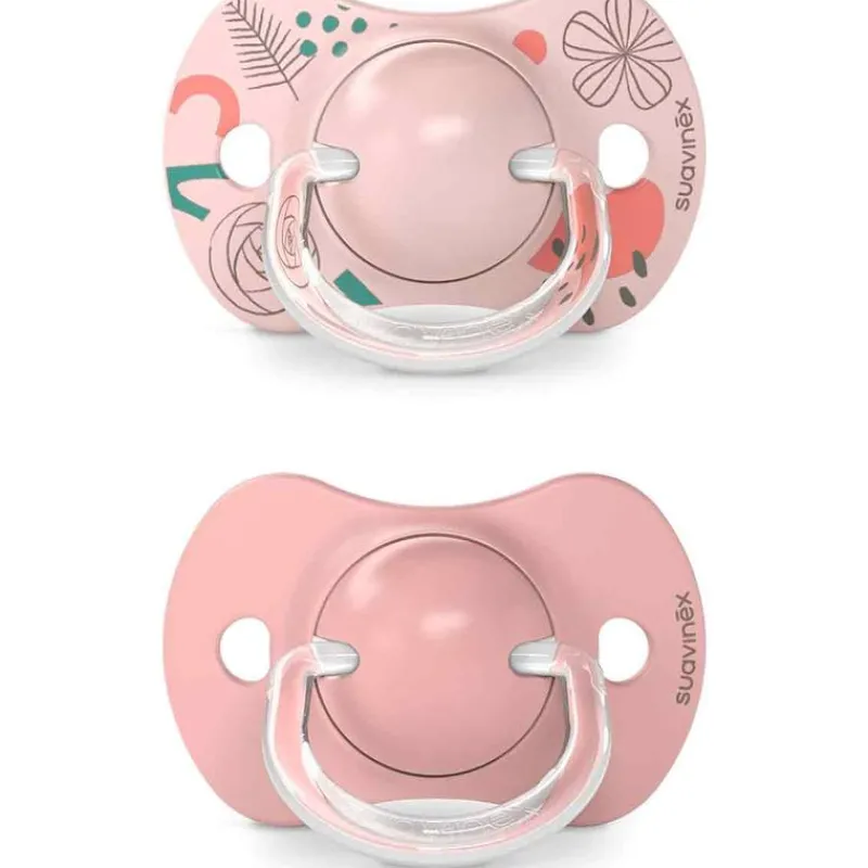 SUAVINEX Chupetes Y Dentición-Pack 2 chupetes 6-18M Walk Nude