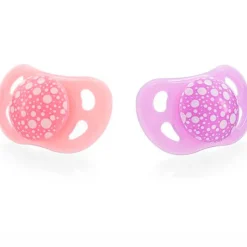 TWISTSHAKE Chupetes Y Dentición-Pack 2 Chupetes Silicona 0-6 Meses Rosa/Lila