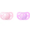 Pack 2 Chupetes Silicona +6 Meses Rosa/Lila*TWISTSHAKE Hot