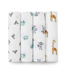 Pack 4 Muselinas de algodón Jungle Jam*ADEN & ANAIS New