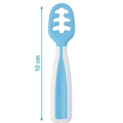 KIOKIDS Vajillas Infantiles-Pack 2 precucharas aprendizaje Azul