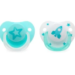 KIOKIDS Chupetes Y Dentición-Pack de 2 chupetes de 6-18m Azul