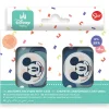 STOR Chupetes Y Dentición-Pack de 2 chupetes +6M con funda Mickey