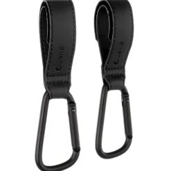 JANE Accesorios Y Complementos Para El Paseo-Pack de 2 unidades Mini Mosquetones Negro