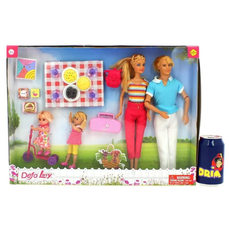 DRIM DISCOUNT Muñecas-Pack Muñecos Defa Lucy Familia de Picnic
