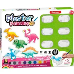 DRIM DISCOUNT Manualidades-Pack Pintura 12 Dinosaurios