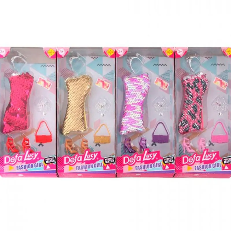 DRIM DISCOUNT Muñecas-Pack Ropa Muñeca Fashion Surtido