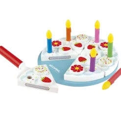 COLOR BABY Juegos De Madera|Primera Infancia Y Preescolar-Pack Tarta de Cumpleaños de Madera