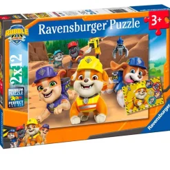 Patrulla Canina Equipo Rubble Puzzle 2x12 Piezas*RAVENSBURGER Hot