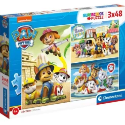 Patrulla Canina Puzzles 3x48 Piezas*CLEMENTONI Best