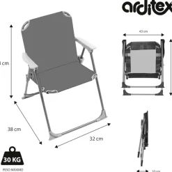 ARDITEX Aire Libre-Patrulla Canina Silla Plegable