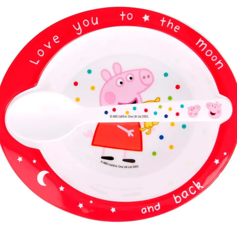 Peppa Pig Pack Plato + Cuchara*STOR Best