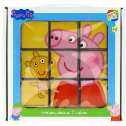 CEFA Puzzles Y Construcciones-Peppa Pig Rompecabezas de 9 cubos