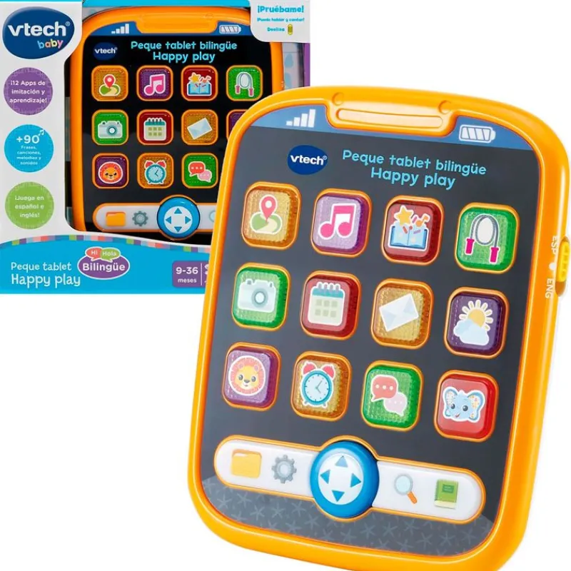 VTECH Primera Infancia Y Preescolar-Peque Tablet Bilingüe Happy Play