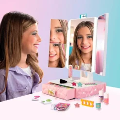 NICE Juegos Y Juguetes De Imitación-Pink It Espejo Studio Maquillaje Smart