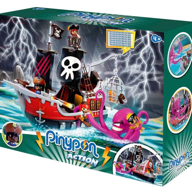 FAMOSA Figuras Y Figuras De Acción-Pinypon Action Barco Pirata