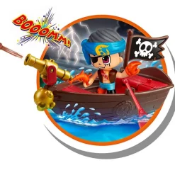 FAMOSA Figuras Y Figuras De Acción-Pinypon Action Bote Pirata