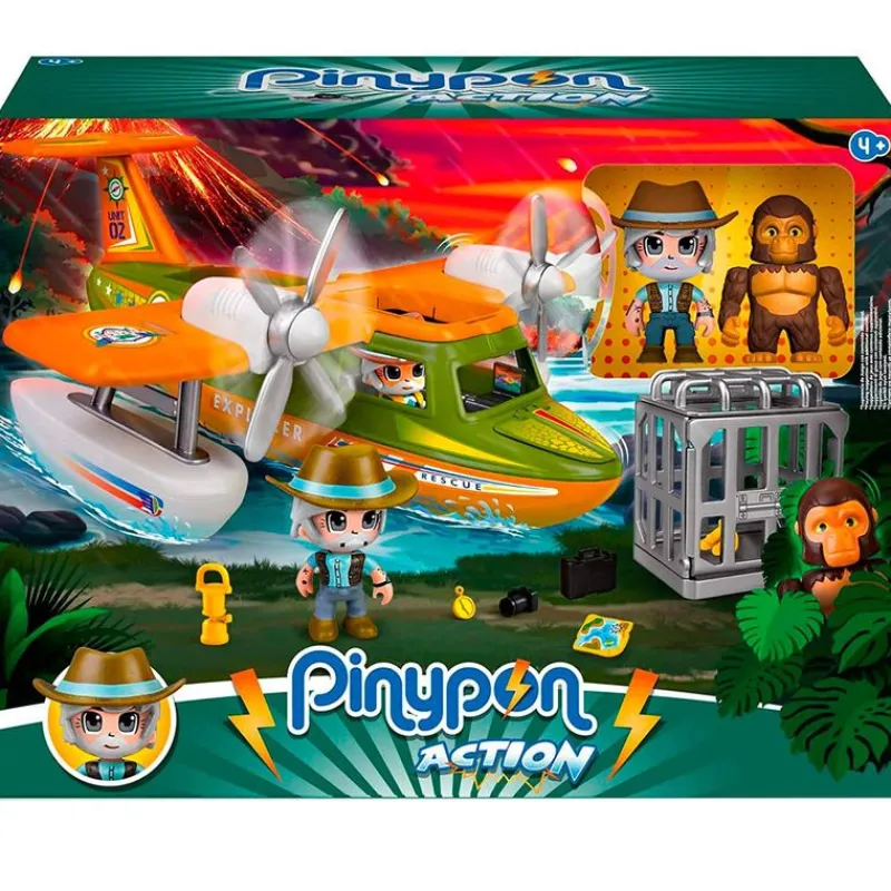 FAMOSA Vehículos, Trenes Y Parkings-Pinypon Action Hidroavión de Rescate Wild