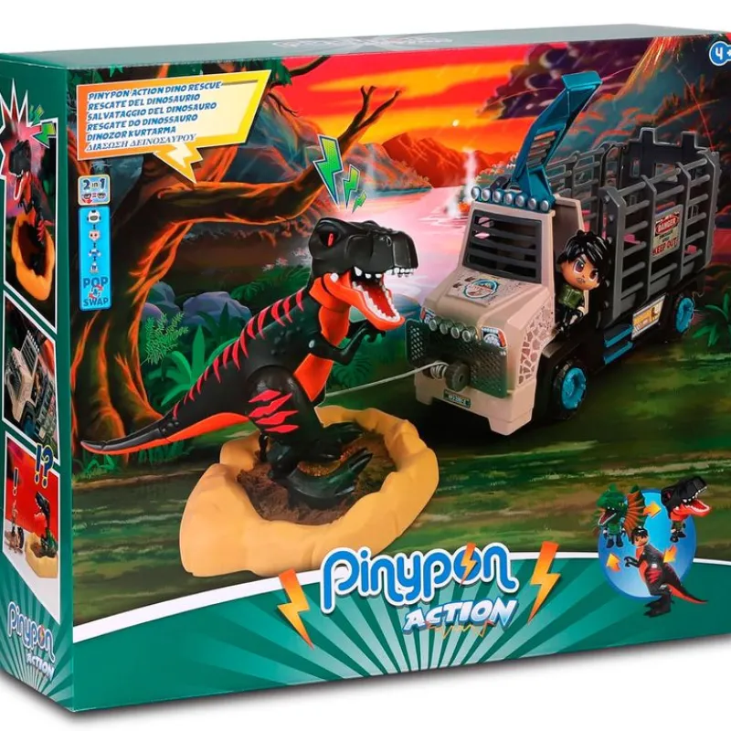 FAMOSA Figuras Y Figuras De Acción-Pinypon Action Rescate al Tiranosaurio Rex