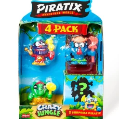 MAGIC BOX Manualidades-Piratix Crazy Jungle Pack 4 Piratix Sorpresa