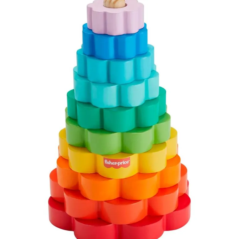 Pirámide de Aros Apilable Madera*FISHER PRICE Best