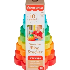 Pirámide de Aros Apilable Madera*FISHER PRICE Best